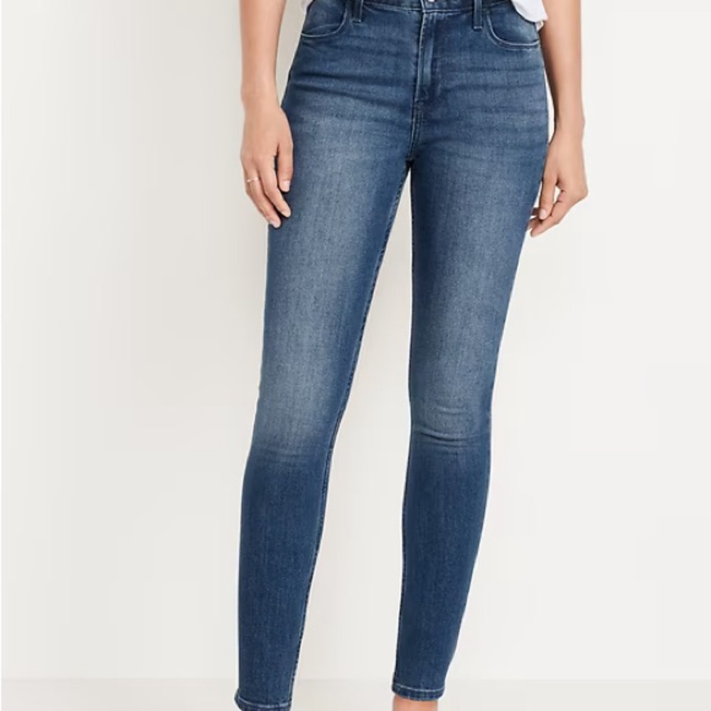 Old Navy Original Skinny Jeans Women’s Size 6 Dark Wash Stretch Denim Like New